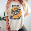 Feral and Spooky Raccoon Halloween T Shirt 1