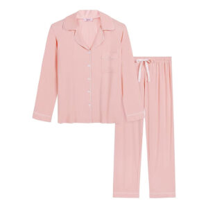 Women Pajamas Long Sleeve Set Pink Color